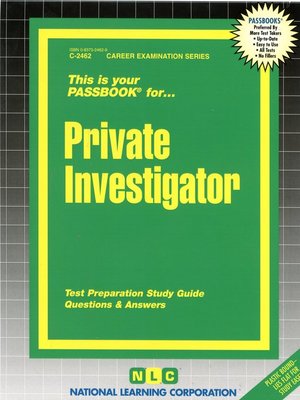 cover image of Private Investigator